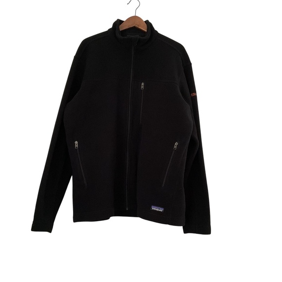 Patagonia Men’s Synchilla Better Sweater Fleece Jacket  XL Black Full Zip Logo - Picture 1 of 8